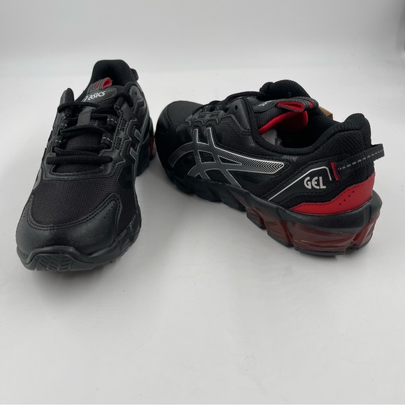 NEW! 🥾 ASICS Gel Quantum 90 3 GS Black Red Athletic Shoes - Size 5.5 - Picture 9 of 11